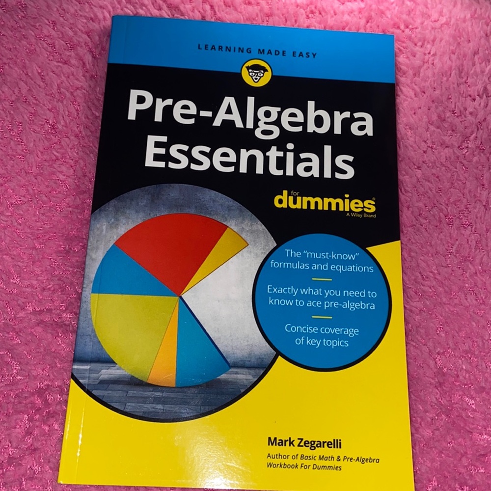 Pre-Algebra Essentials for Dummies Book 📕